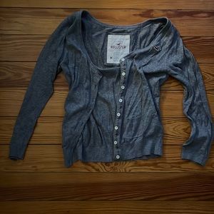 Grey Hollister Cardigan